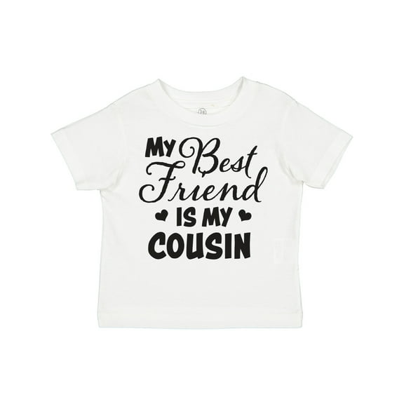 Inktastic My Best Friend is My Cousin with Hearts Boys or Girls Toddler T-Shirt