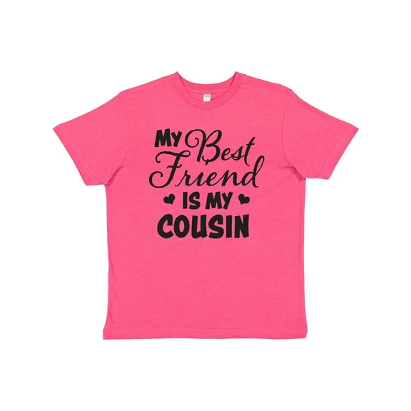 Inktastic My Best Friend is My Cousin with Hearts Youth T-Shirt