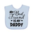 thumbnail image 1 of Inktastic My Best Friend is My Daddy with Hearts Boys or Girls Baby Bib, 1 of 4