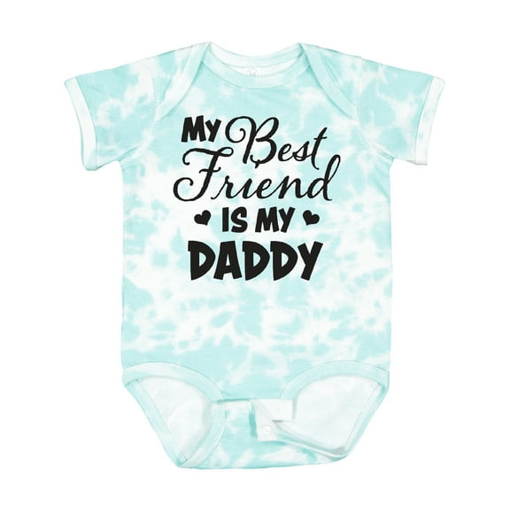 Inktastic My Best Friend is My Daddy with Hearts Boys or Girls Baby Bodysuit