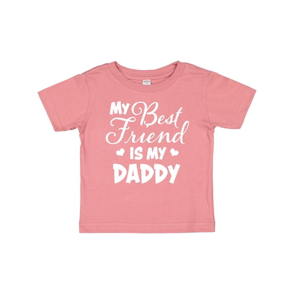 Inktastic My Best Friend is My Daddy with Hearts Boys or Girls Baby T-Shirt
