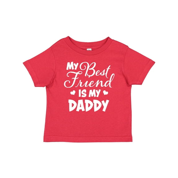 Inktastic My Best Friend is My Daddy with Hearts Boys or Girls Baby T-Shirt