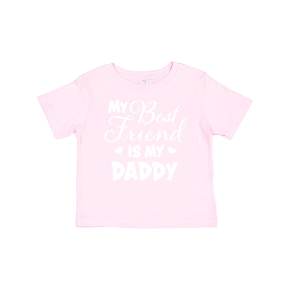 Inktastic My Best Friend is My Daddy with Hearts Boys or Girls Baby T-Shirt