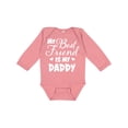 thumbnail image 1 of Inktastic My Best Friend is My Daddy with Hearts Boys or Girls Long Sleeve Baby Bodysuit, 1 of 5