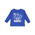 thumbnail image 1 of Inktastic My Best Friend is My Daddy with Hearts Boys or Girls Long Sleeve Toddler T-Shirt, 1 of 5