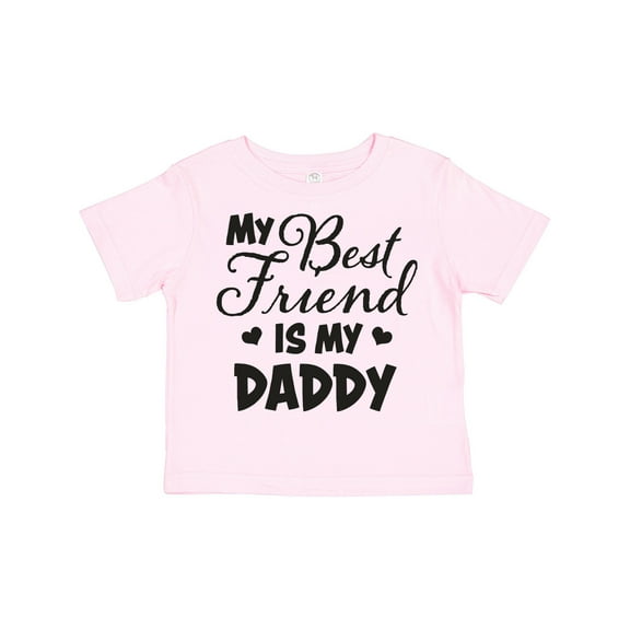 Inktastic My Best Friend is My Daddy with Hearts Boys or Girls Toddler T-Shirt