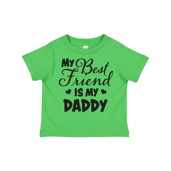 Inktastic My Best Friend is My Daddy with Hearts Boys or Girls Toddler T-Shirt