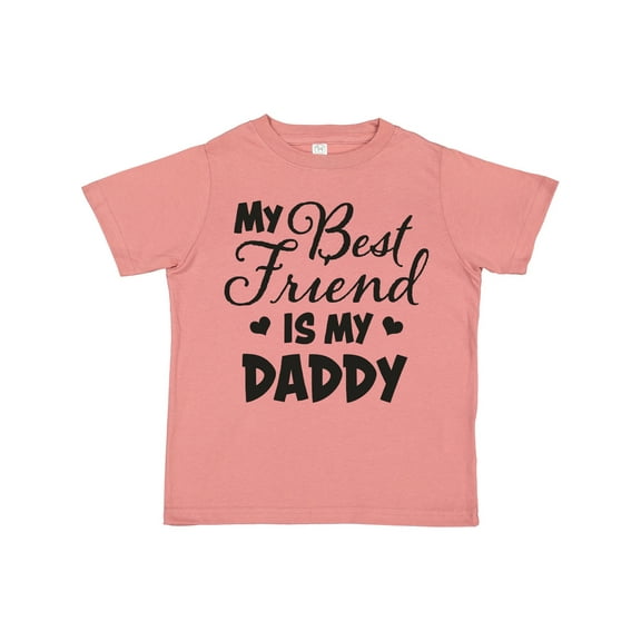 Inktastic My Best Friend is My Daddy with Hearts Boys or Girls Toddler T-Shirt