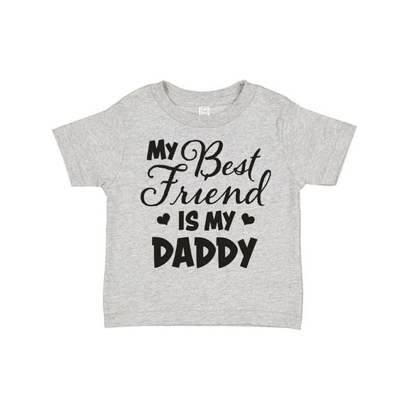 Inktastic My Best Friend is My Daddy with Hearts Boys or Girls Toddler T-Shirt