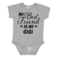 thumbnail image 1 of Inktastic My Best Friend is My Gigi with Hearts Boys or Girls Baby Bodysuit, 1 of 5