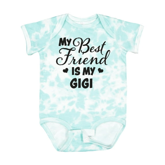 Inktastic My Best Friend is My Gigi with Hearts Boys or Girls Baby Bodysuit