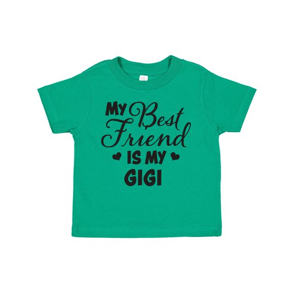 Inktastic My Best Friend is My Gigi with Hearts Boys or Girls Toddler T-Shirt