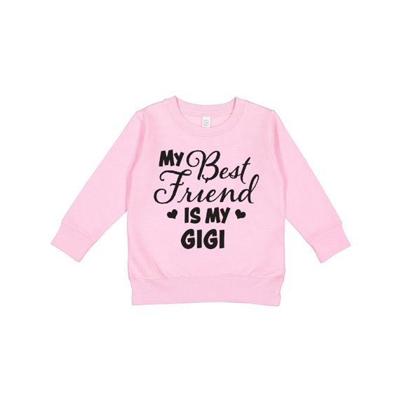 Inktastic My Best Friend is My Gigi with Hearts Toddler Sweatshirt