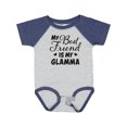 thumbnail image 1 of Inktastic My Best Friend is My Glamma with Hearts Boys or Girls Baby Bodysuit, 1 of 5