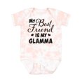 thumbnail image 1 of Inktastic My Best Friend is My Glamma with Hearts Boys or Girls Baby Bodysuit, 1 of 5