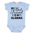 thumbnail image 1 of Inktastic My Best Friend is My Glamma with Hearts Boys or Girls Baby Bodysuit, 1 of 5