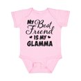 thumbnail image 1 of Inktastic My Best Friend is My Glamma with Hearts Boys or Girls Baby Bodysuit, 1 of 5
