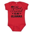 thumbnail image 1 of Inktastic My Best Friend is My Glamma with Hearts Boys or Girls Baby Bodysuit, 1 of 5