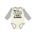 thumbnail image 1 of Inktastic My Best Friend is My Glamma with Hearts Boys or Girls Long Sleeve Baby Bodysuit, 1 of 5