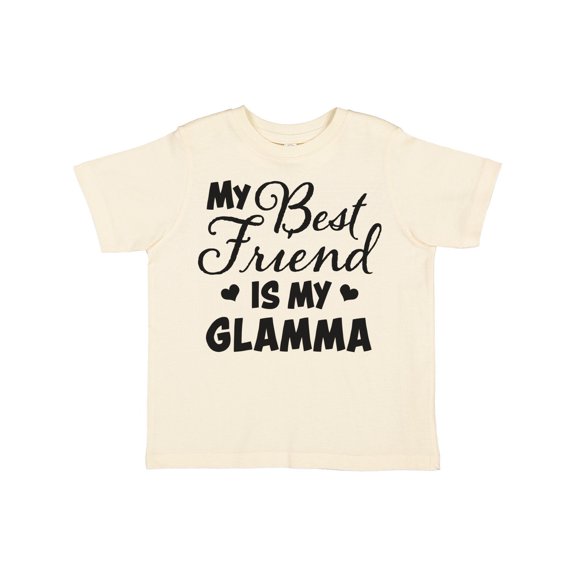 Inktastic My Best Friend is My Glamma with Hearts Boys or Girls Toddler T-Shirt