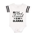 thumbnail image 1 of Inktastic My Best Friend is My Glamma with Hearts Gift Baby Boy or Baby Girl Bodysuit, 1 of 4