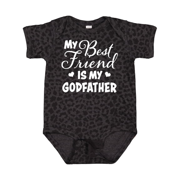 Inktastic My Best Friend is My Godfather with Hearts Boys or Girls Baby Bodysuit