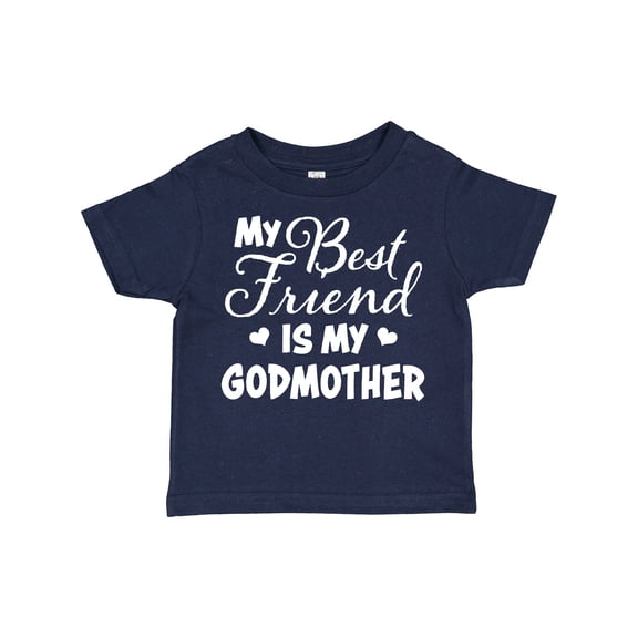 Inktastic My Best Friend is My Godmother with Hearts Boys or Girls Toddler T-Shirt