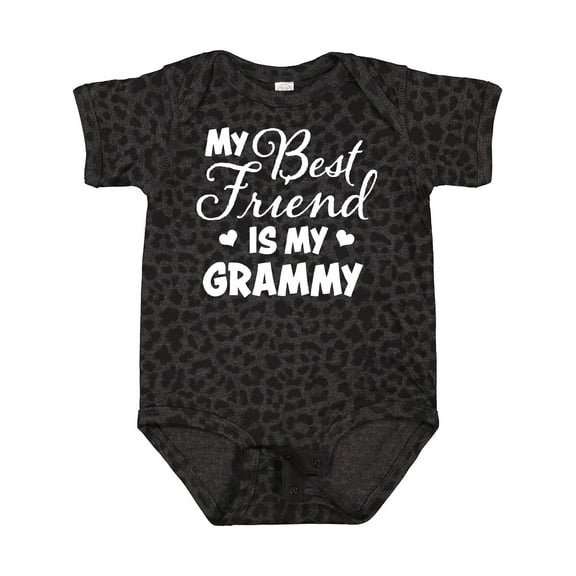 Inktastic My Best Friend is My Grammy with Hearts Boys or Girls Baby Bodysuit