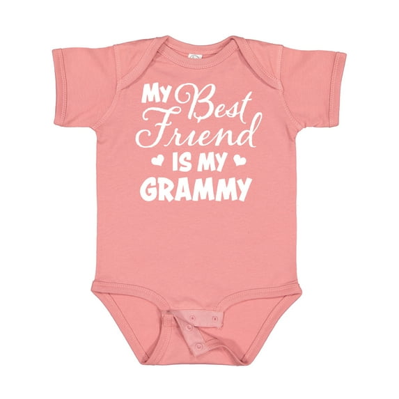 Inktastic My Best Friend is My Grammy with Hearts Boys or Girls Baby Bodysuit