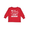 thumbnail image 1 of Inktastic My Best Friend is My Grammy with Hearts Boys or Girls Long Sleeve Toddler T-Shirt, 1 of 5