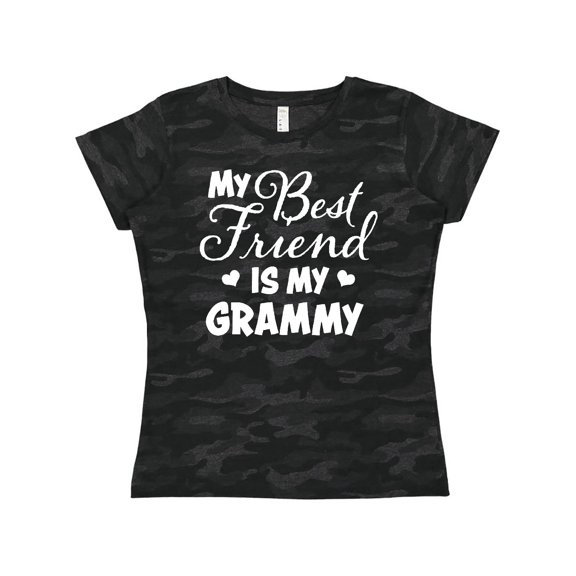 Inktastic My Best Friend is My Grammy with Hearts Women's T-Shirt