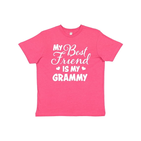 Inktastic My Best Friend is My Grammy with Hearts Youth T-Shirt
