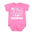thumbnail image 1 of Inktastic My Best Friend is My Grandma with Hearts Boys or Girls Baby Bodysuit, 1 of 5