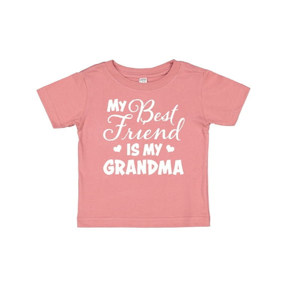 Inktastic My Best Friend is My Grandma with Hearts Boys or Girls Baby T-Shirt
