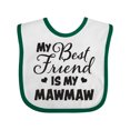 thumbnail image 1 of Inktastic My Best Friend is My Mawmaw with Hearts Boys or Girls Baby Bib, 1 of 4