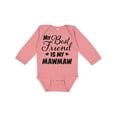 thumbnail image 1 of Inktastic My Best Friend is My Mawmaw with Hearts Boys or Girls Long Sleeve Baby Bodysuit, 1 of 5