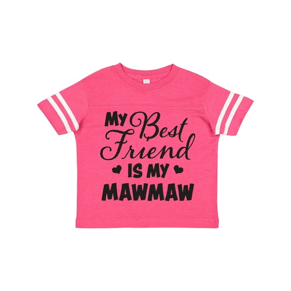 Inktastic My Best Friend is My Mawmaw with Hearts Boys or Girls Toddler T-Shirt
