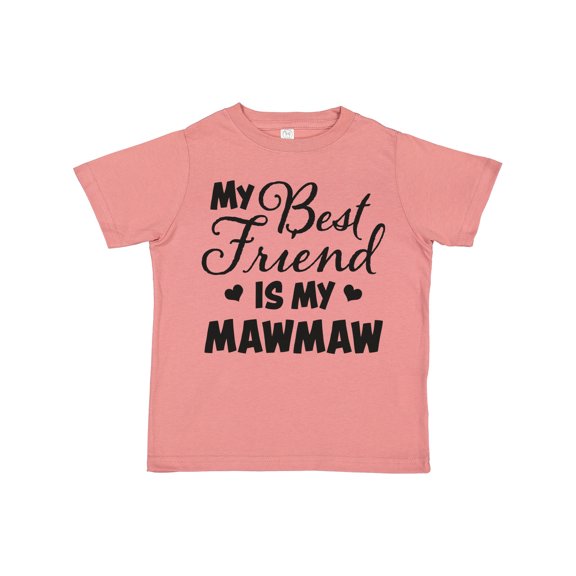 Inktastic My Best Friend is My Mawmaw with Hearts Boys or Girls Toddler T-Shirt