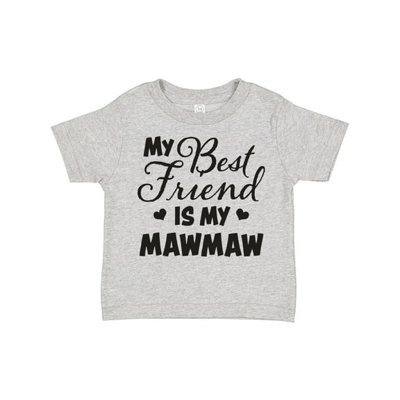 Inktastic My Best Friend is My Mawmaw with Hearts Boys or Girls Toddler T-Shirt