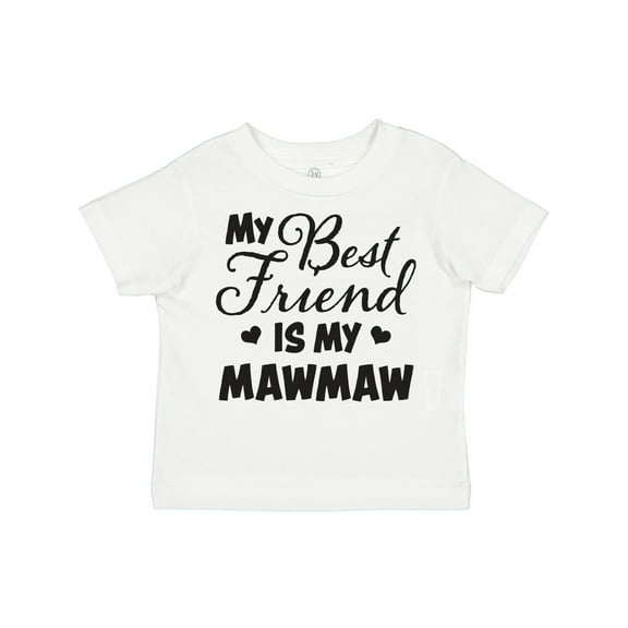 Inktastic My Best Friend is My Mawmaw with Hearts Boys or Girls Toddler T-Shirt