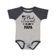 thumbnail image 1 of Inktastic My Best Friend is My Papa with Hearts Boys or Girls Baby Bodysuit, 1 of 5