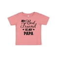 thumbnail image 1 of Inktastic My Best Friend is My Papa with Hearts Boys or Girls Baby T-Shirt, 1 of 5