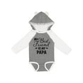 thumbnail image 1 of Inktastic My Best Friend is My Papa with Hearts Boys or Girls Long Sleeve Baby Bodysuit, 1 of 5