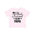 thumbnail image 1 of Inktastic My Best Friend is My Papa with Hearts Boys or Girls Toddler T-Shirt, 1 of 5
