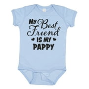 Inktastic My Best Friend is My Pappy with Hearts Boys or Girls Baby Bodysuit