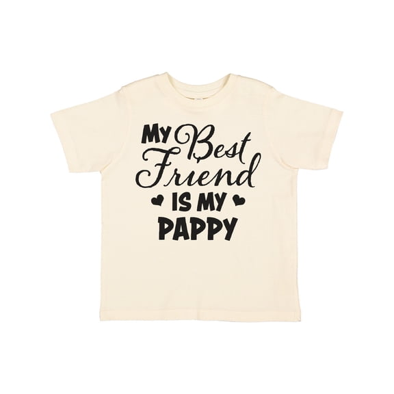 Inktastic My Best Friend is My Pappy with Hearts Boys or Girls Toddler T-Shirt