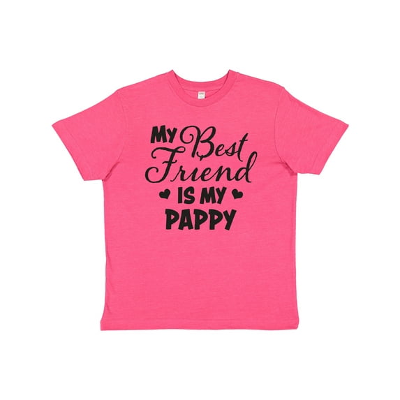 Inktastic My Best Friend is My Pappy with Hearts Youth T-Shirt