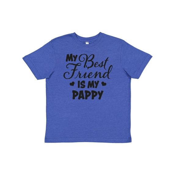 Inktastic My Best Friend is My Pappy with Hearts Youth T-Shirt