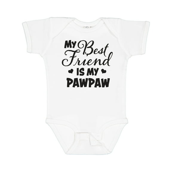 Inktastic My Best Friend is My Pawpaw with Hearts Boys or Girls Baby Bodysuit