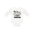 thumbnail image 1 of Inktastic My Best Friend is My Pawpaw with Hearts Boys or Girls Long Sleeve Baby Bodysuit, 1 of 5